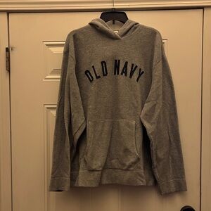 Old Navy Heather Gray Men's fleece Hoodie size xl